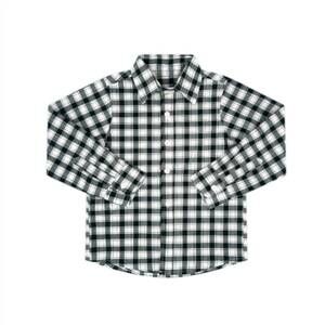 NEW LULLABY SET boy's brees long sleeve button down shirt in gardner green check